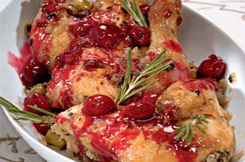 Рецепт курицы под вишневым соусом