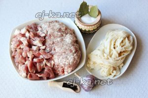 ингредиенты для домашней колбасы из свинины