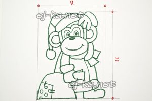 Делаем бумажный шаблон для печенья в виде обезьянки