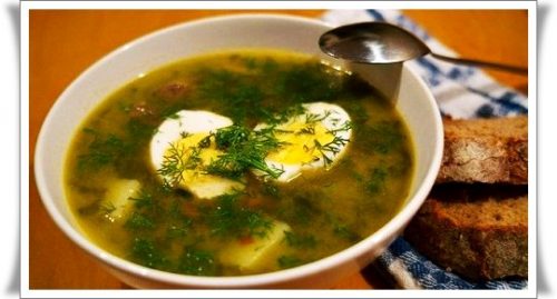готовим суп со щавелем