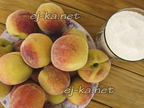 Ингредиенты для компота из персиков на зиму