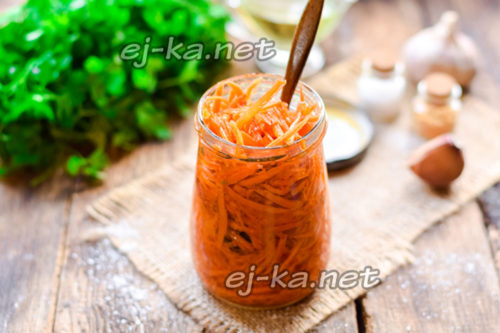 Вкусная морковь по-корейски в банках