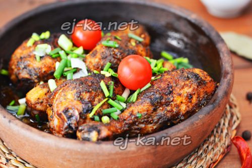 вкусные куриные голени в духовке по-средиземноморски