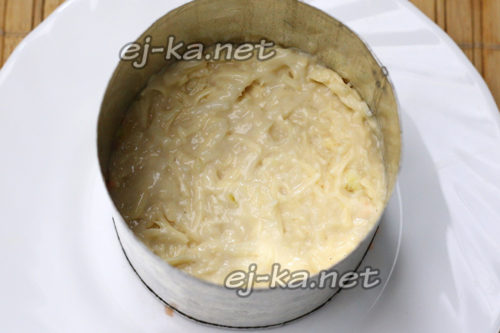слой из сыра с чесноком