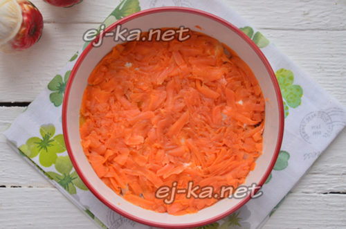 слой моркови