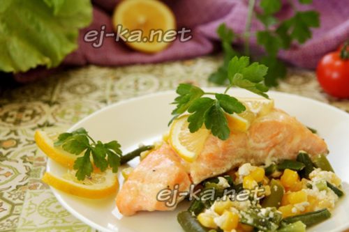 рыба под сливочным соусом готова