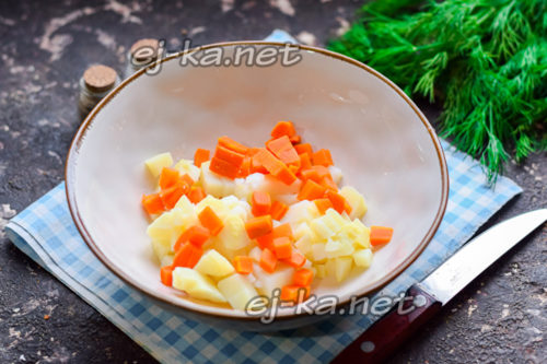 картофель и морковка