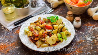 вкусная картошка с кабачками